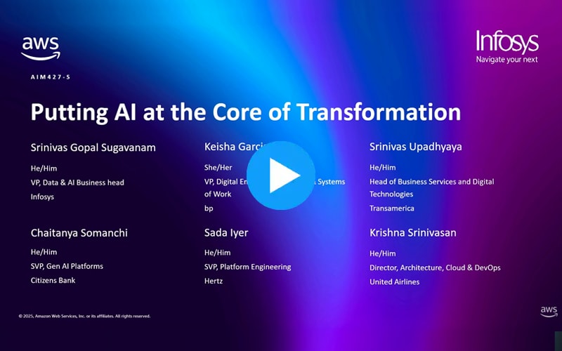 AWS re:Invent 2025 - Putting AI at the core of transformation (AIM427)