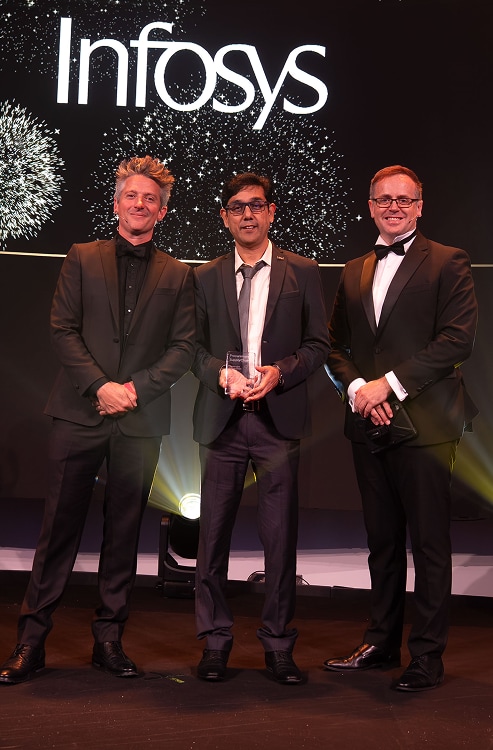 Dhiraj Sethi, Group Head – Procurement, receives the Sustainable Supply Chain Award at the Global Procurement & Supply Chain Awards 2025