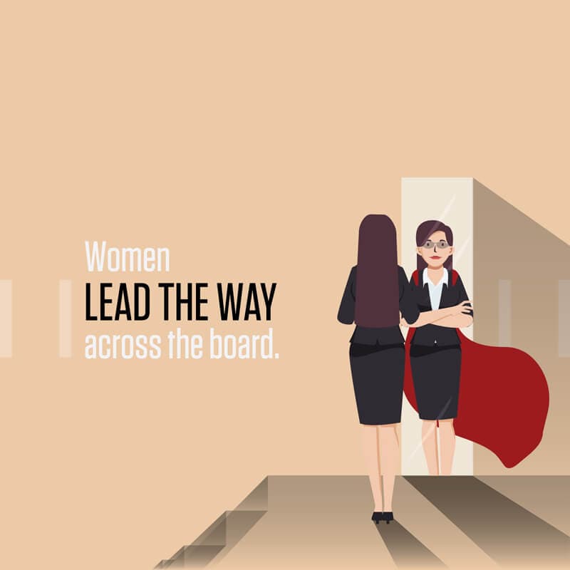 Women lead the way across the board.