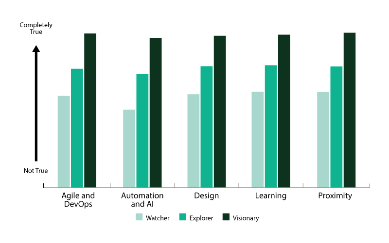 Visionary companies have superior accelerator capabilities