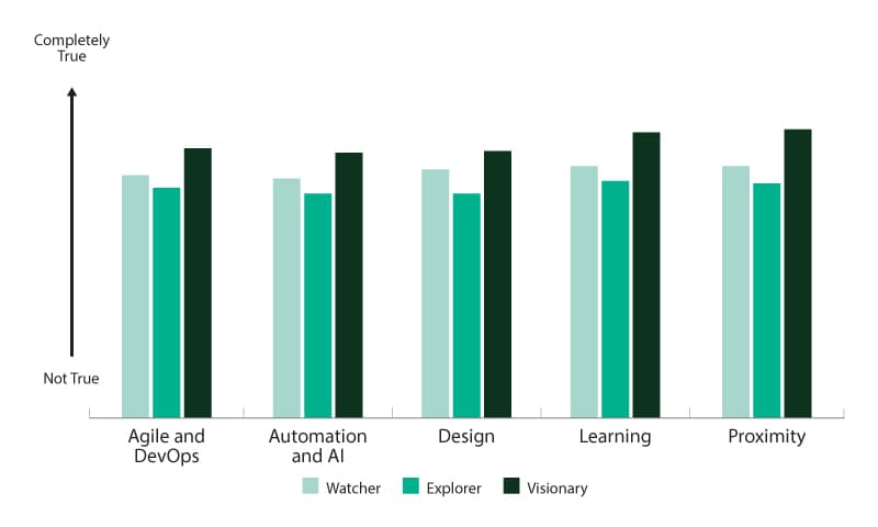 Visionary companies have superior accelerator capabilities