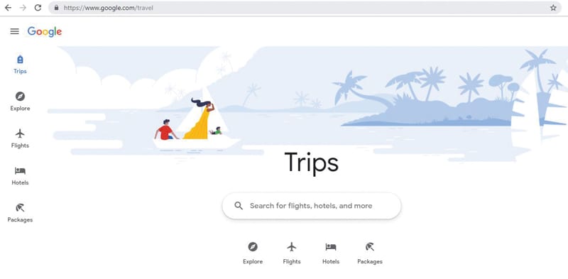 Figure 2: Google Travel plans individuals’ trips across multiple platforms