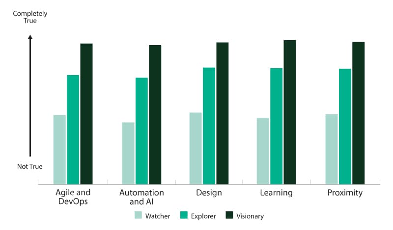 Visionary companies have superior accelerator capabilities