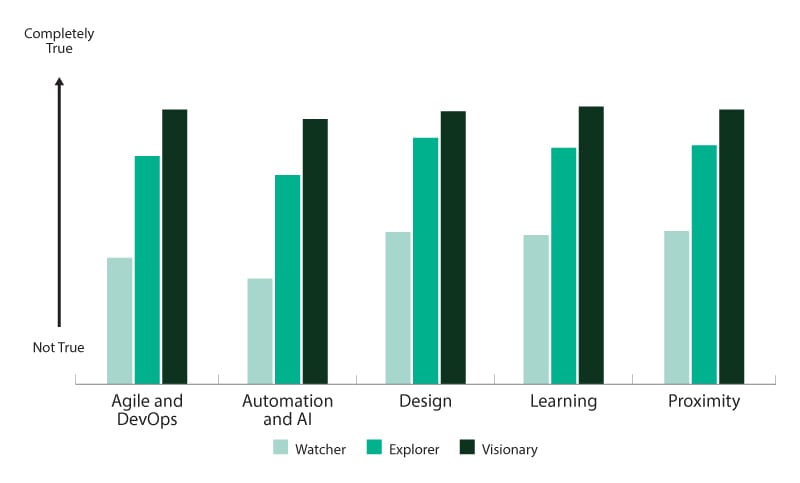 Visionary companies have superior accelerator capabilities