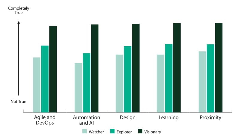 Visionary companies have superior accelerator capabilities