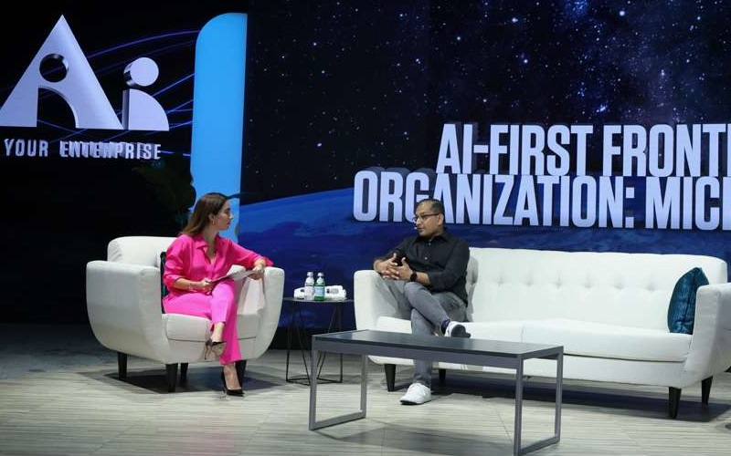 Building the AI-first Frontier Organization: A Business Case Study of Microsoft
