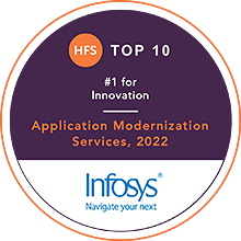 Infosys Ranked #2 in the HFS Top 10 for Application Modernization Services 2022