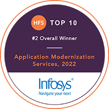 Infosys Ranked #2 in the HFS Top 10 for Application Modernization Services 2022