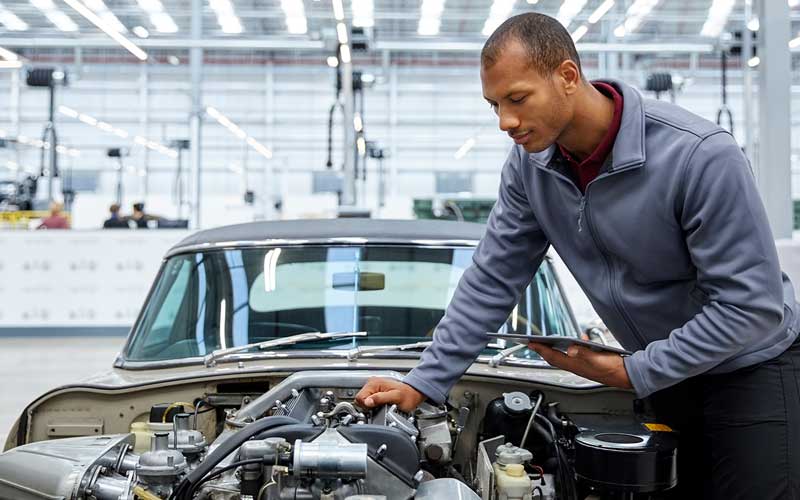 Remote inspection and quality control for automobile company