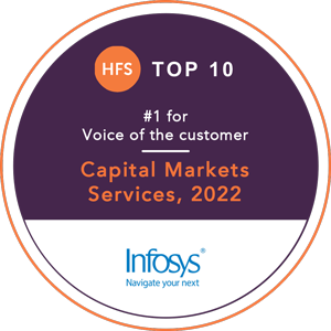 Infosys in HFS Winner Circle for Capital Market Services 2022