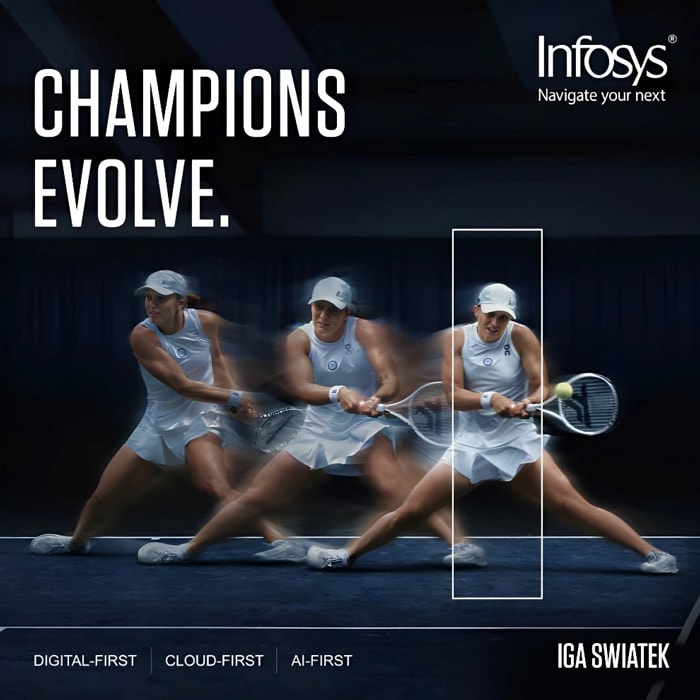 Infosys Welcomes Tennis World No.1 Iga Świątek as Global Brand Ambassador to Promote Infosys’ Digital Innovation and Inspire Women Around the World