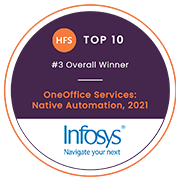 Infosys Positioned among Top 3 in the HFS Research Native Automation Report 2021’ assessment 