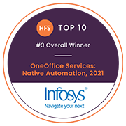 Infosys IoT ranked #4 globally in the first ever
‘Infosys Positioned among Top 3 in the HFS Research Native Automation Report 2021 Infosys Positioned among Top 3 in the HFS Research Native Automation Report 2021’ assessment