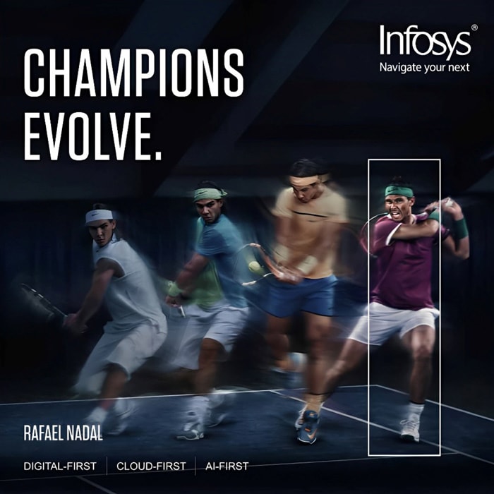 Infosys holt Tennis-Ikone Rafael Nadal als Botschafter für die Marke und seine digitale Innovation an Bord