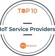 Infosys IoT ranked #4 globally in the first ever
‘HFS Top 10 Internet of Things Service Providers 2019’ assessment 