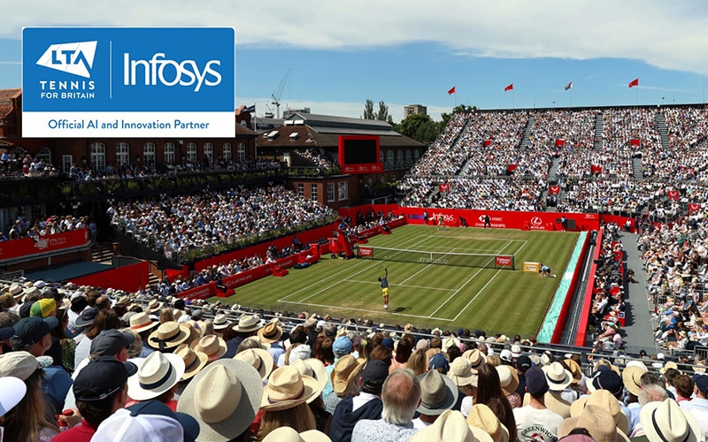 Infosys und LTA unterzeichnen strategische Technologiepartnerschaft für Turnier im Queens Club, London