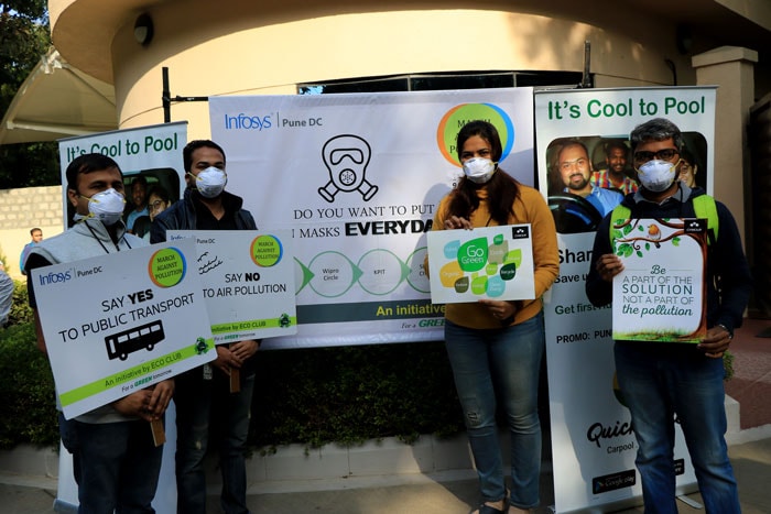 Infosys Pune Development Center organized Anti-Pollution March