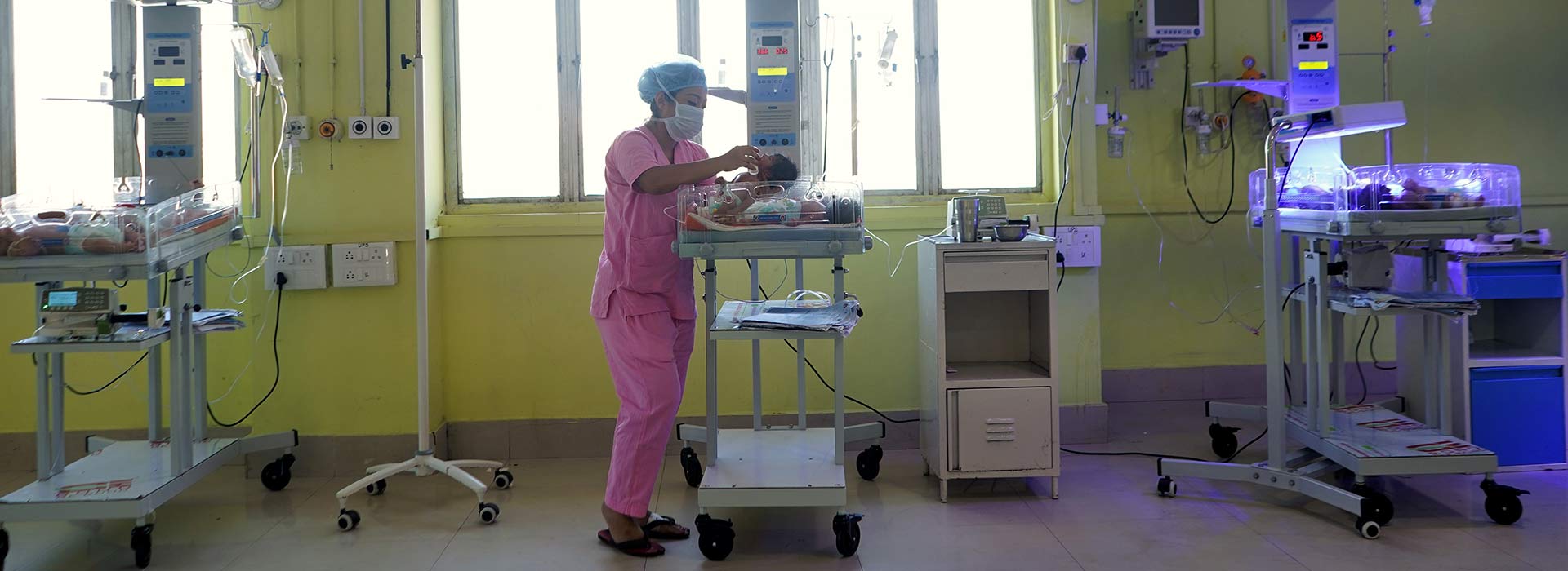 Image: Nurse at a hospital in Assam 