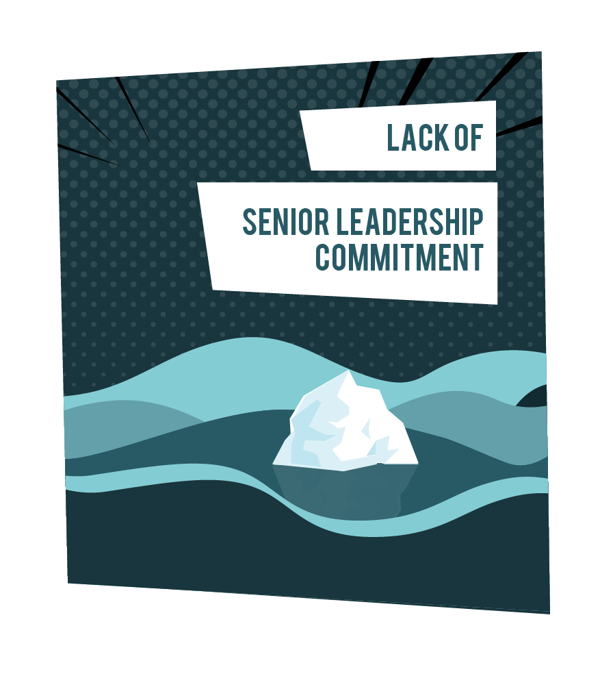 lack of senior leadership commitment