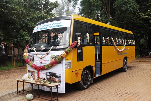 Infosys Foundation Donates Buses to Bal Bhavan