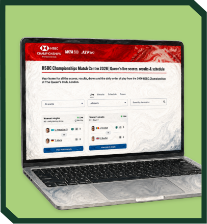 Infosys Match Centre: Your Tennis, Your Way