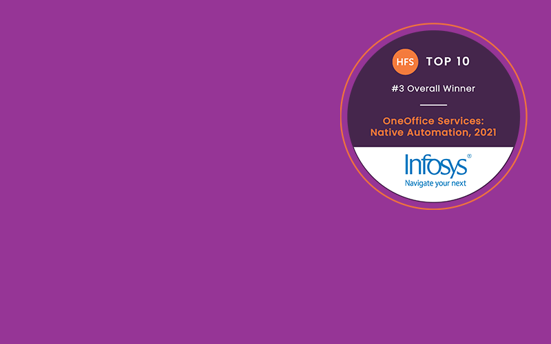 Infosys Positioned among Top 3 in the HFS Research’s Native Automation Report 2021