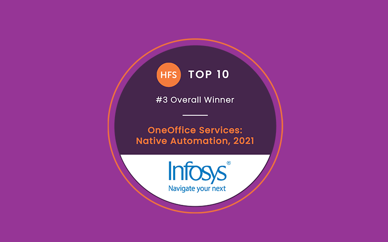 Infosys Positioned among Top 3 in the HFS Research Native Automation Report 2021