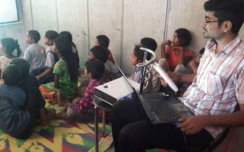 Digital learning for underprivileged children