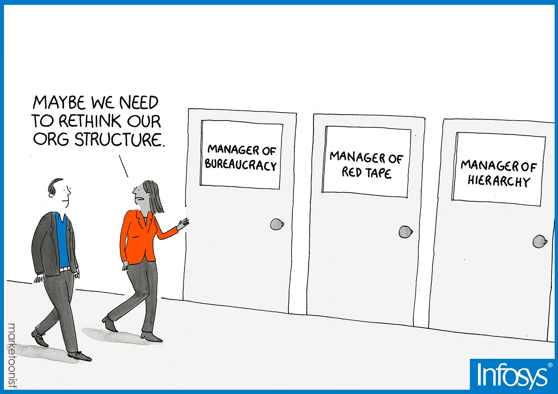Finding Humor In Digital Transformation - Infy toons | Workplace