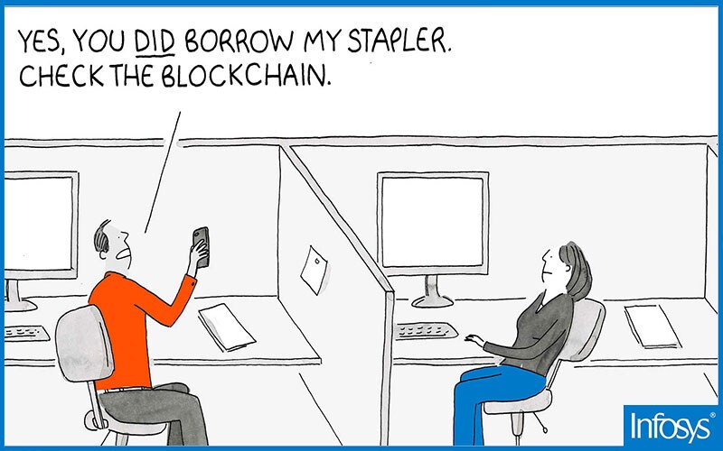 Finding Humor In Digital Transformation Infy toons Blockchain